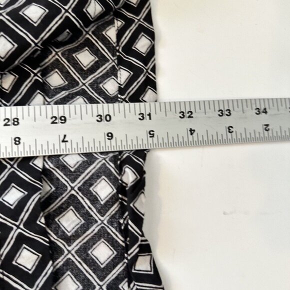 Shaquille O'Neil Mens Black & White Geometric Short Sleeve Collared Shirt Top 3X - Picture 5 of 10